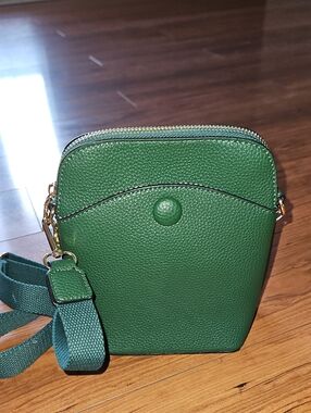 Unni Green Vegan  Leather Crossbody Bag - Unbranded